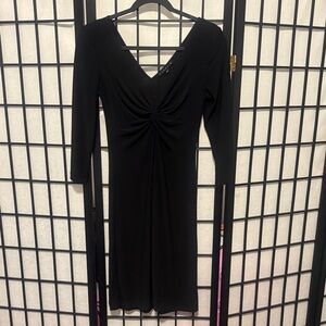 Tiana B. Classic Black Long Sleeve Dress